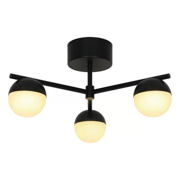 Nordlux - Lampadario a plafone CONTINA 3xG9/5W/230V nero