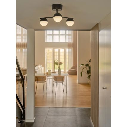 Nordlux - Lampadario a plafone CONTINA 3xG9/5W/230V nero