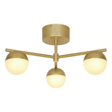 Nordlux - Lampadario a plafone CONTINA 3xG9/5W/230V ottone