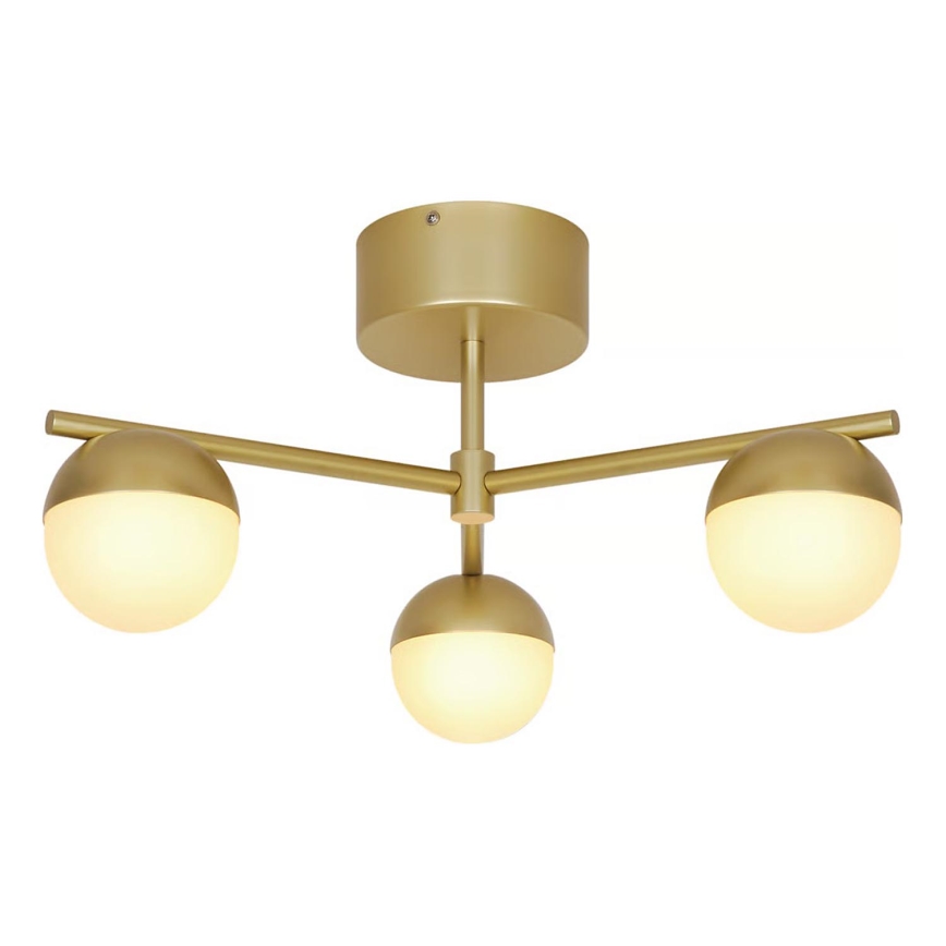 Nordlux - Lampadario a plafone CONTINA 3xG9/5W/230V ottone
