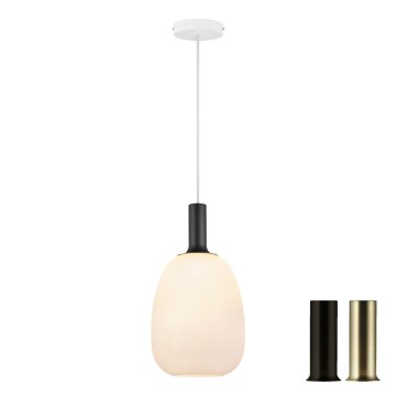 Nordlux - Lampadario a sospensione ALTON 1xE27/60W/230V bianco/nero/ottone