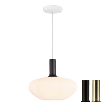 Nordlux - Lampadario a sospensione ALTON 1xE27/60W/230V bianco/nero/ottone