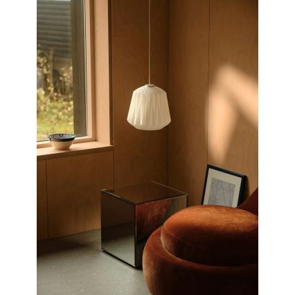 Nordlux - Lampadario a sospensione con cavo ELBIE 1xE27/15W/230V Ø 24 cm bianco