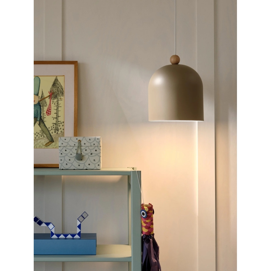 Nordlux - Lampadario a sospensione con cavo GASTON 1xE27/40W/230V beige
