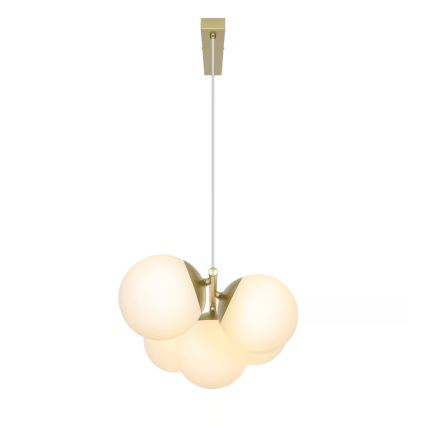 Nordlux - Lampadario a sospensione con cavo LILLY 5xE14/10W/230V ottone
