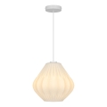 Nordlux - Lampadario a sospensione con cavo MALUCA 1xE27/15W/230V Ø 29 cm bianco