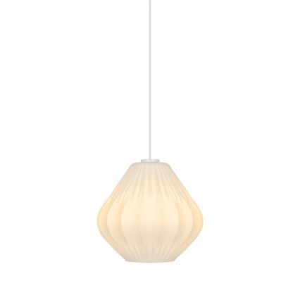 Nordlux - Lampadario a sospensione con cavo MALUCA 1xE27/15W/230V Ø 29 cm bianco