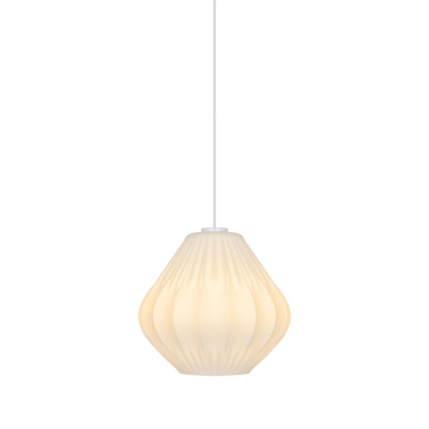 Nordlux - Lampadario a sospensione con cavo MALUCA 1xE27/15W/230V Ø 29 cm bianco