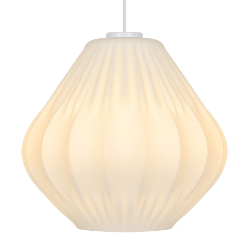 Nordlux - Lampadario a sospensione con cavo MALUCA 1xE27/15W/230V Ø 29 cm bianco