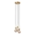 Nordlux - Lampadario a sospensione con cavo PACO 3xE27/25W/230V in ottone