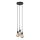 Nordlux - Lampadario a sospensione con cavo PACO 3xE27/25W/230V nero