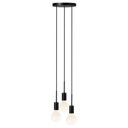 Nordlux - Lampadario a sospensione con cavo PACO 3xE27/25W/230V nero