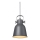 Nordlux - Lampadario a sospensione con filo ADRIAN 1xE27/25W/230V diametro 16 cm antracite
