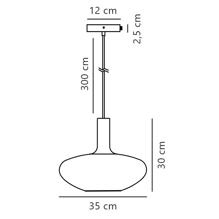 Nordlux - Lampadario a sospensione con filo ALTON 1xE27/60W/230V bianco/nero/ottone