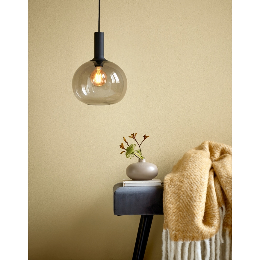 Nordlux - Lampadario a sospensione con filo ALTON 1xE27/60W/230V nero