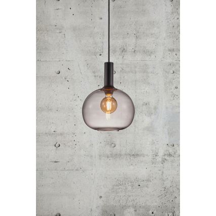 Nordlux - Lampadario a sospensione con filo ALTON 1xE27/60W/230V nero