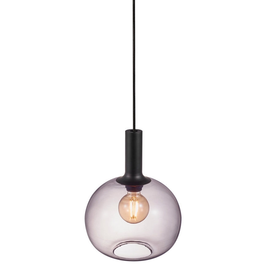 Nordlux - Lampadario a sospensione con filo ALTON 1xE27/60W/230V nero