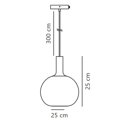 Nordlux - Lampadario a sospensione con filo ALTON 1xE27/60W/230V nero