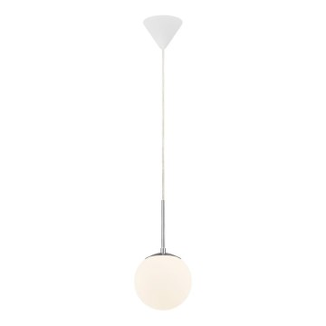 Nordlux - Lampadario a sospensione con filo CAFE 1xE27/15W/230V diametro 15 cm bianco