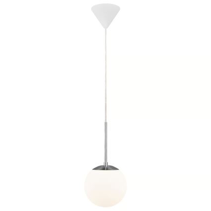 Nordlux - Lampadario a sospensione con filo CAFE 1xE27/15W/230V diametro 15 cm bianco