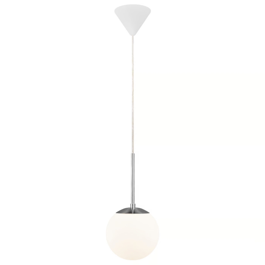 Nordlux - Lampadario a sospensione con filo CAFE 1xE27/15W/230V diametro 15 cm bianco