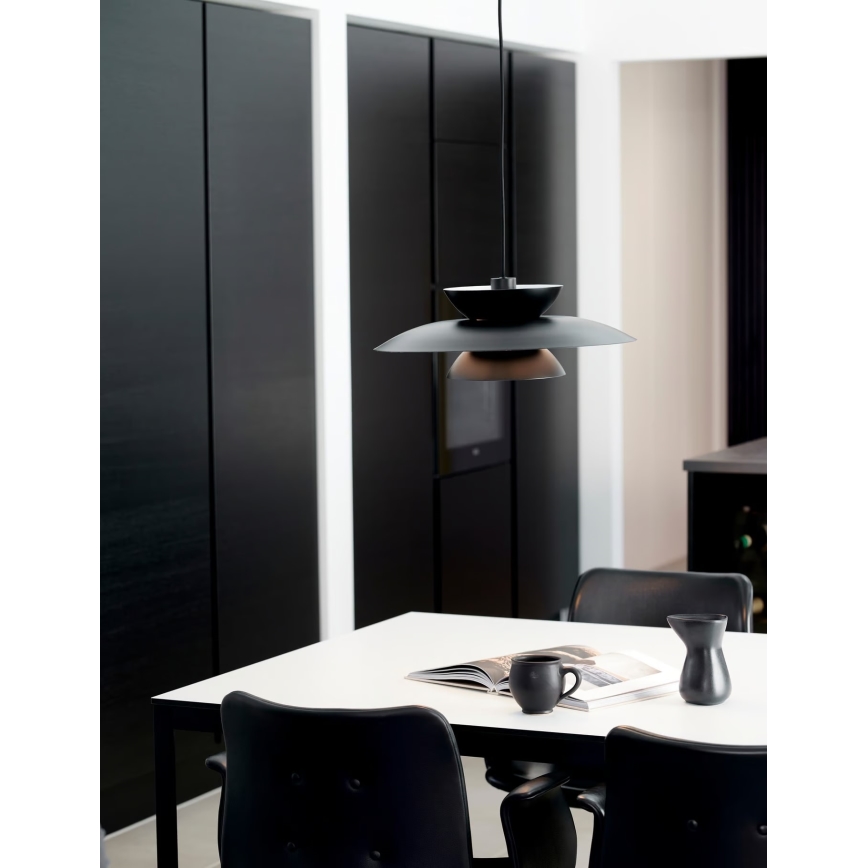 Nordlux - Lampadario a sospensione con filo CARMEN 1xE27/40W/230V nero