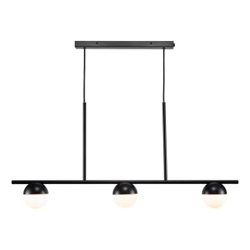 Nordlux - Lampadario a sospensione con filo CONTINA 3xG9/5W/230V nero