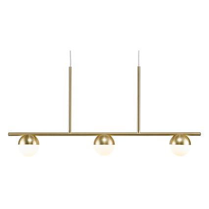 Nordlux - Lampadario a sospensione con filo CONTINA 3xG9/5W/230V ottone
