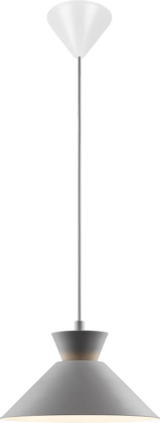 Nordlux - Lampadario a sospensione con filo DIAL 1xE27/40W/230V diametro 25 cm grigio