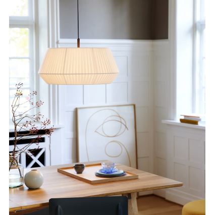 Nordlux - Lampadario a sospensione con filo DICTE 1xE27/60W/230V diametro 53 cm bianco