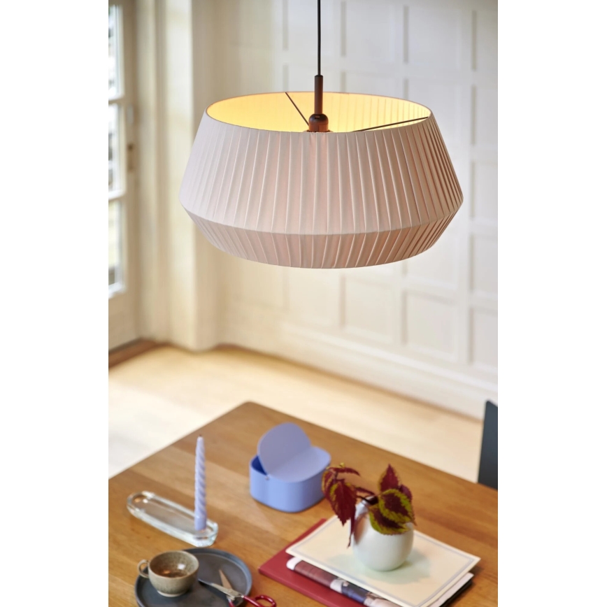 Nordlux - Lampadario a sospensione con filo DICTE 1xE27/60W/230V pr.53 cm beige