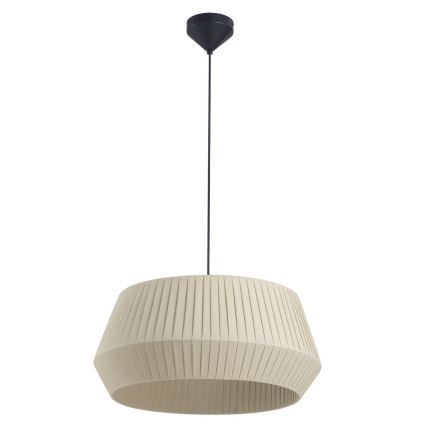 Nordlux - Lampadario a sospensione con filo DICTE 1xE27/60W/230V pr.53 cm beige