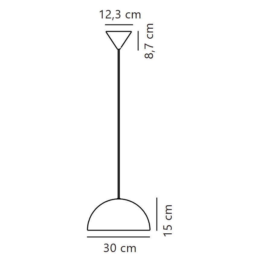 Nordlux - Lampadario a sospensione con filo ELLEN 1xE27/40W/230V diametro 30 cm bianco