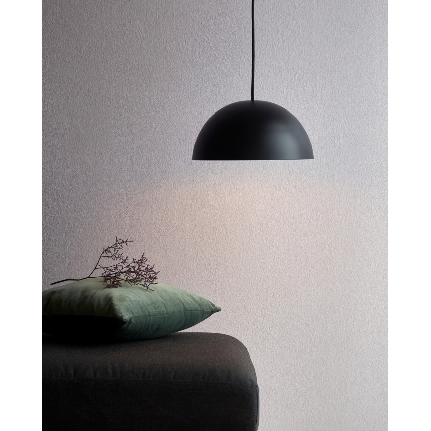 Nordlux - Lampadario a sospensione con filo ELLEN 1xE27/40W/230V diametro 30 cm nero