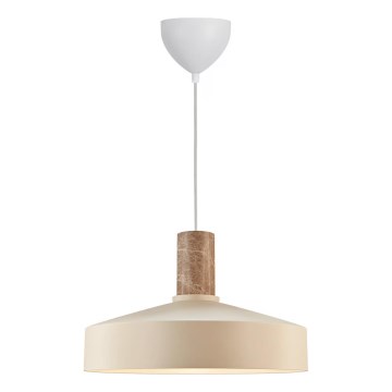 Nordlux - Lampadario a sospensione con filo ELVAS 1xE27/60W/230V diametro 37,5 cm beige