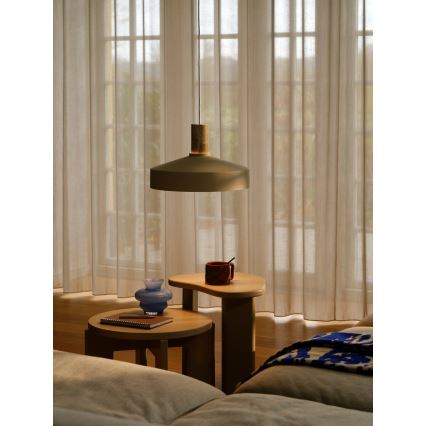 Nordlux - Lampadario a sospensione con filo ELVAS 1xE27/60W/230V diametro 37,5 cm beige
