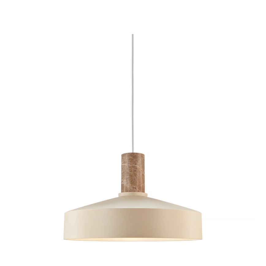 Nordlux - Lampadario a sospensione con filo ELVAS 1xE27/60W/230V diametro 37,5 cm beige