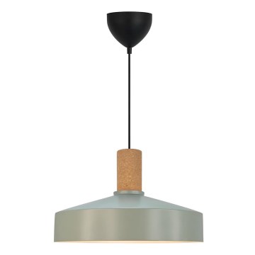 Nordlux - Lampadario a sospensione con filo ELVAS 1xE27/60W/230V diametro 37,5 cm verde