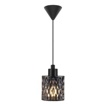 Nordlux - Lampadario a sospensione con filo HOLLYWOOD 1xE27/60W/230V diametro 10,8 cm fumé