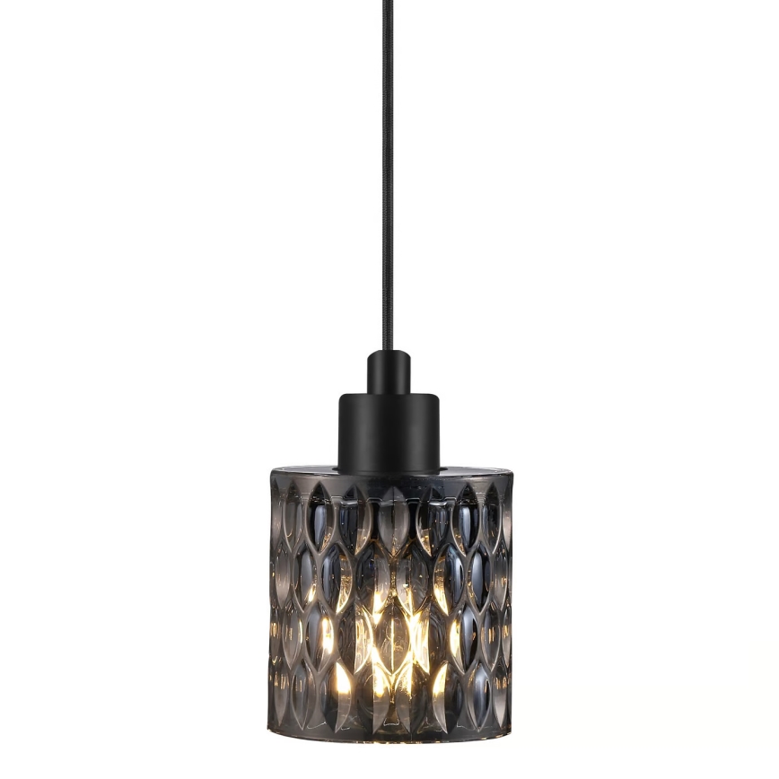 Nordlux - Lampadario a sospensione con filo HOLLYWOOD 1xE27/60W/230V diametro 10,8 cm fumé