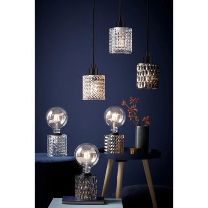 Nordlux - Lampadario a sospensione con filo HOLLYWOOD 1xE27/60W/230V diametro 10,8 cm limpido