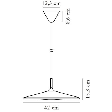 Nordlux - Lampadario a sospensione con filo LED dimmerabile BALANCE LED/230V 2700K nero