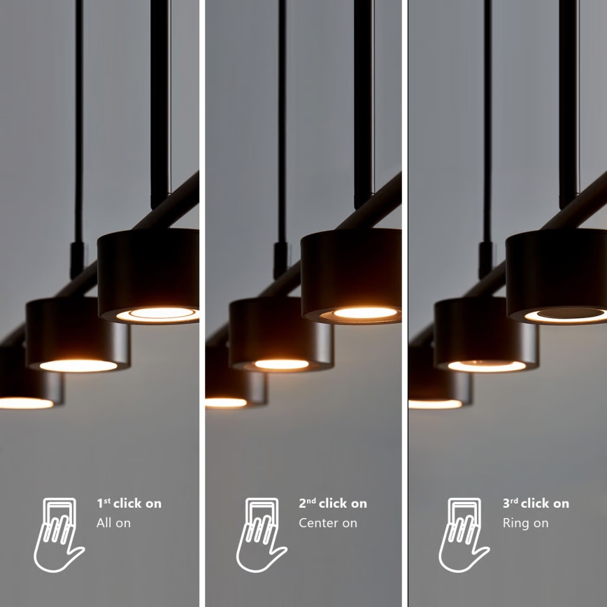 Nordlux - Lampadario a sospensione con filo LED dimmerabile CLYDE 4xLED/4W/230V
