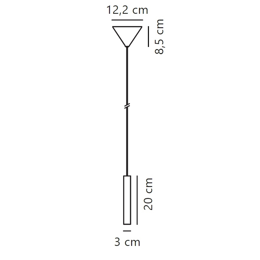 Nordlux - Lampadario a sospensione con filo LED dimmerabile OMARI LED/4,4W/230V nero