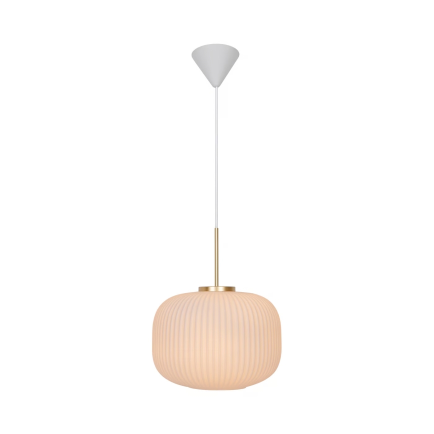Nordlux - Lampadario a sospensione con filo MILFORD 1xE27/40W/230V diametro 30 cm bianco