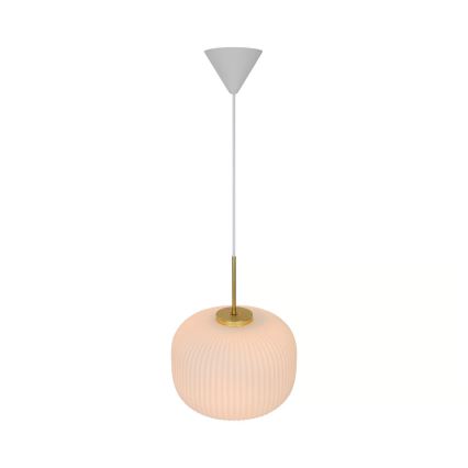 Nordlux - Lampadario a sospensione con filo MILFORD 1xE27/40W/230V diametro 30 cm bianco