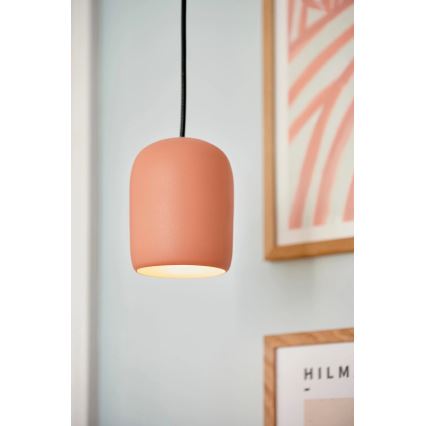 Nordlux - Lampadario a sospensione con filo NOTTI 1xE27/25W/230V diametro 12,5 cm arancione