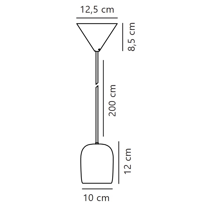 Nordlux - Lampadario a sospensione con filo NOTTI 1xE27/25W/230V diametro 12,5 cm arancione