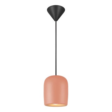 Nordlux - Lampadario a sospensione con filo NOTTI 1xE27/25W/230V diametro 12,5 cm arancione