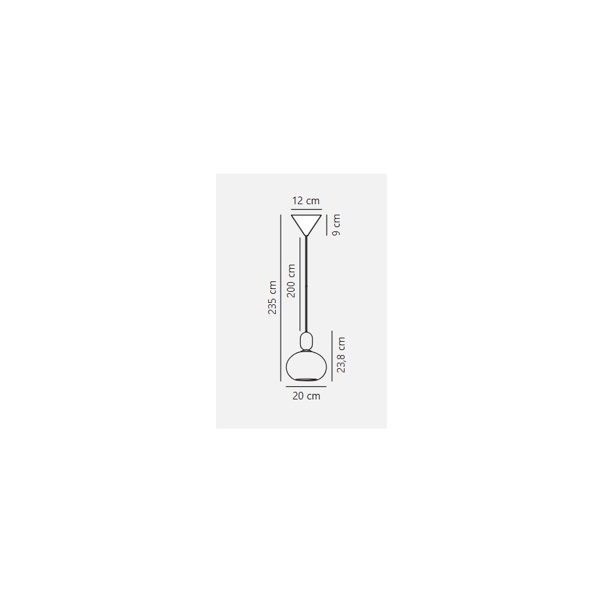 Nordlux - Lampadario a sospensione con filo NOTTI 1xE27/40W/230V grigio